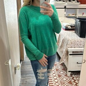 Zenana Kelly green sweater
